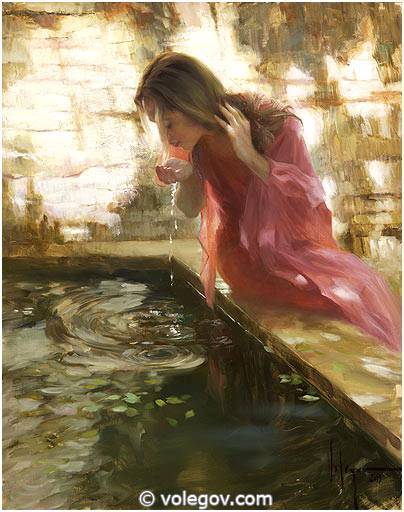 Vladimir Volegov - Painting, Drawing, Girls, Artist, Vladimir Volegov, Longpost