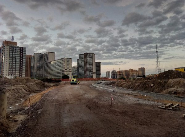 367 meters of asphalt = 700 million rubles - Rollback, Murino, Devyatkino, Road, Video