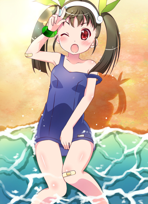 Маёй - NSFW, Аниме, Anime Art, Monogatari series, Hachikuji Mayoi, Sukumizu