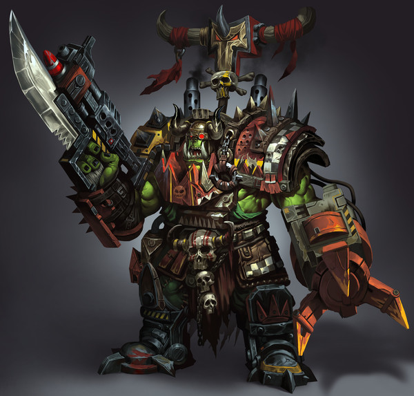 Ork WarBoss Warhammer 40k, Wh Art, , 