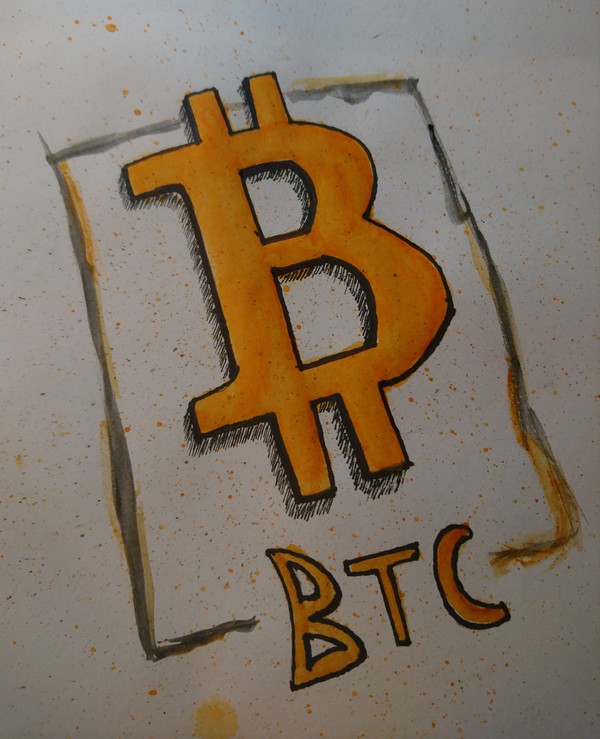 The main hype of the 21st century - Bitcoins, My, My, Watercolor