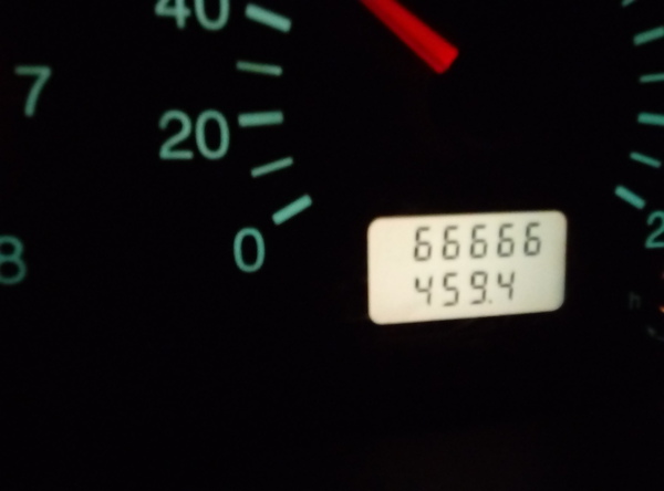 Пробег 66666 км.