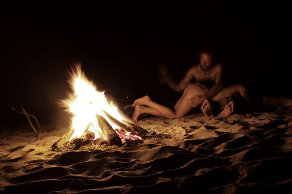 Summer night romance - Night, Bonfire, Men and women, , Probably, Iron