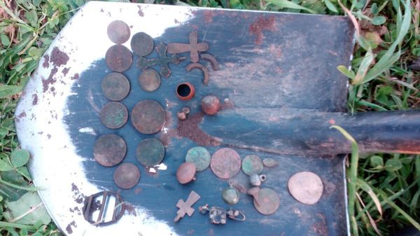 Pit near Kalyazin - My, Bore pit, Numismatics, Old man