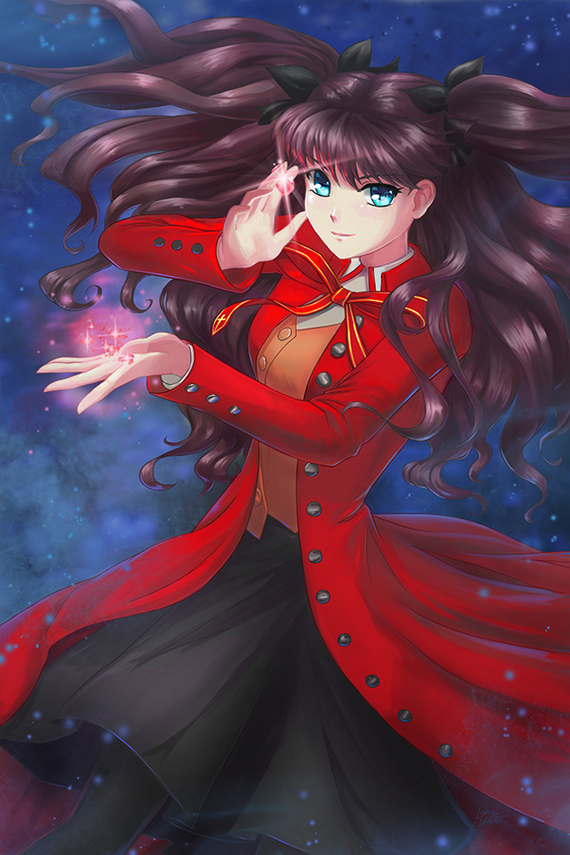 Tousaka Rin - Nasuverse, Fate, Fate-stay night, , Anime art, Anime