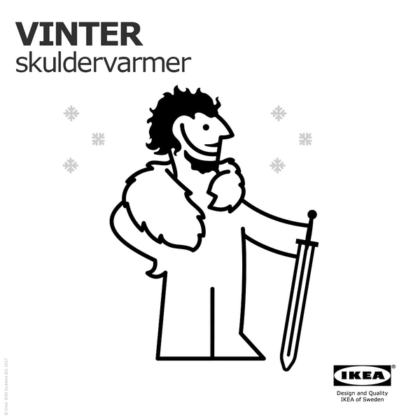 Vinter Skuldervarmer - IKEA, Game of Thrones, Humor, Longpost