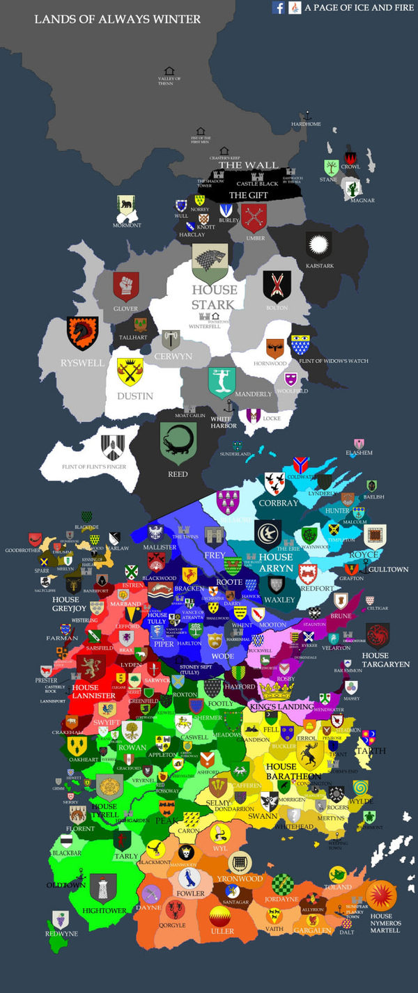 Westeros - Westeros, Mapinfo, Game of Thrones