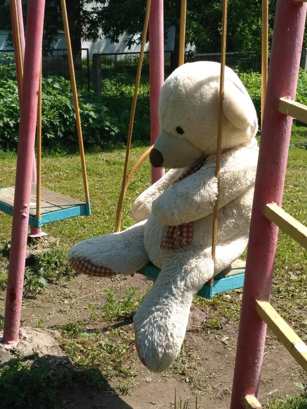 The longing of the Russian hinterland - My, Bear, Soft toy, Depressed, Longpost, The Bears