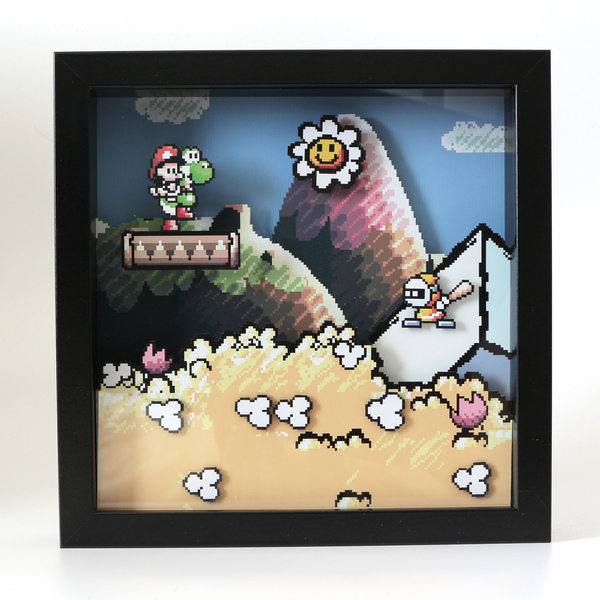 Diorama based on the game Super Mario Advance 3: Yoshi's Island - My, Diorama, Games, My, Old school, Mario, With your own hands, Nostalgia, Longpost