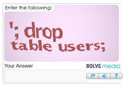 It seems that this captcha is up to something bad - Captcha, Screenshot