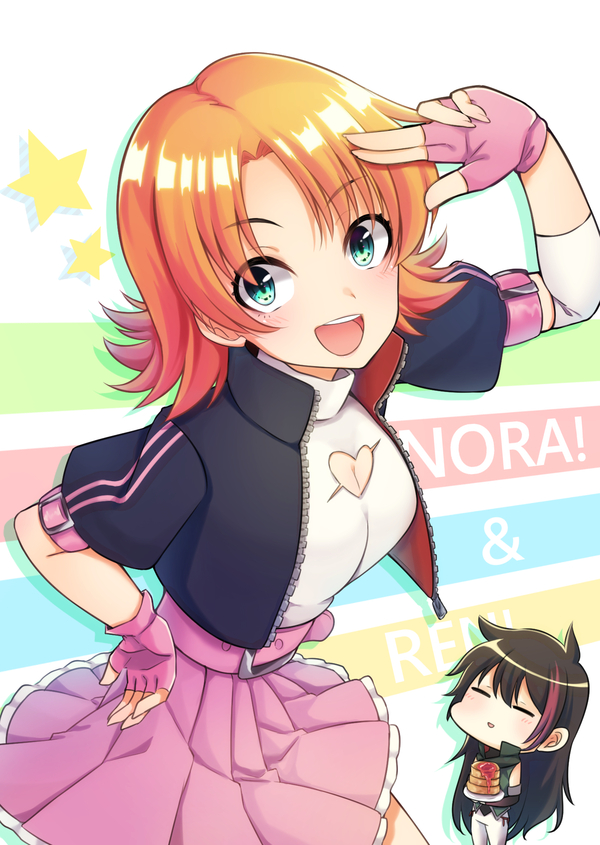 Nora and Ren - RWBY, Anime art, Nora valkyrie, Lie ren, Anime, Not anime