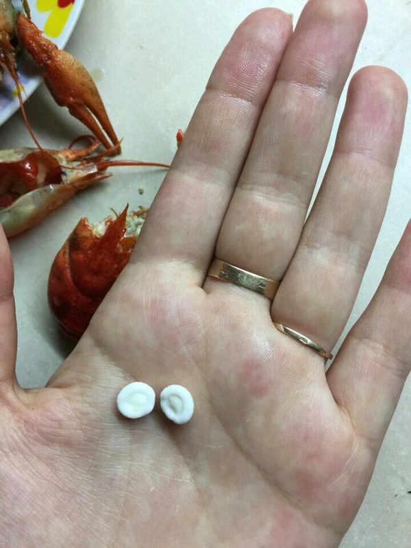 White round things inside the cancer - My, Crayfish, What's this?, Longpost