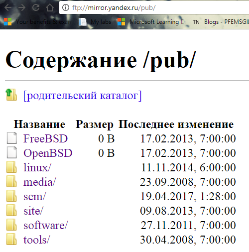 Mirror of Yandex FTP archive of *nix distributions broken? - My, , Ftp, , Broken, Screenshot, Breaking, IT, Admin
