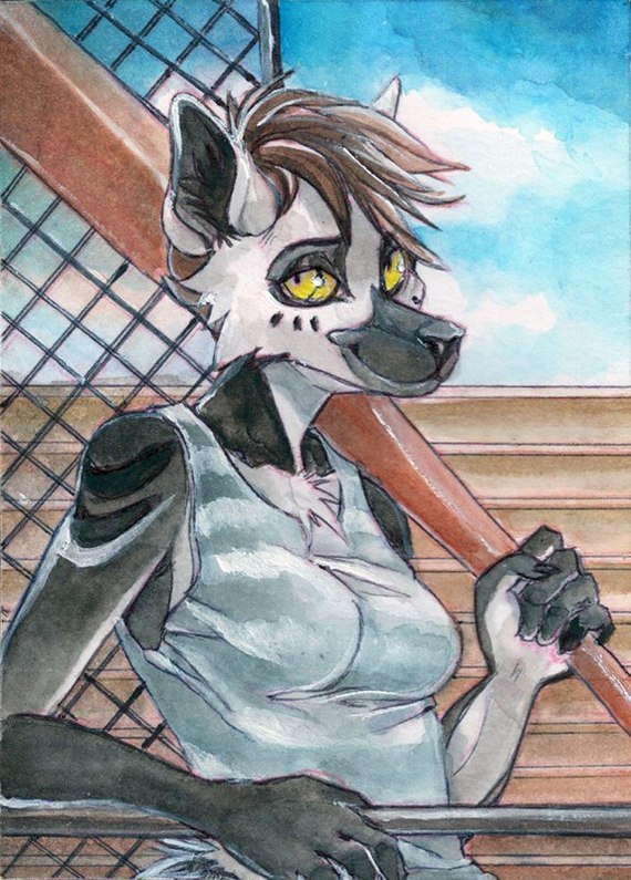 ACEO - Furry, Traditional art, Aceo, A selection, Longpost, Watercolor, , Landscape