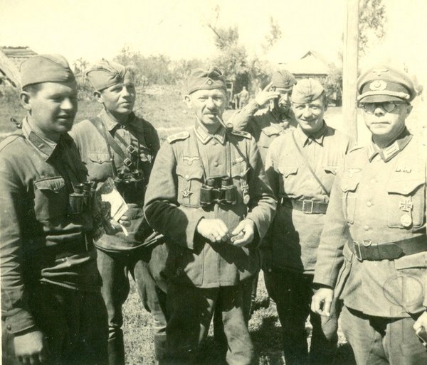 Saboteurs of the German regiment Brandenburg 800 in Soviet uniform. The Second World War. Summer 1941 - Brandenburg, , The Great Patriotic War