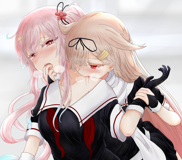 Vampire Kantai Collection, Harusame, Yuudachi, , Anime Art, 