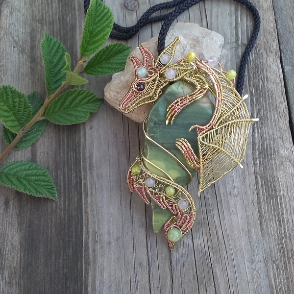 How dragons are born - 2 - My, Needlework with process, , The Dragon, Wire wrap, Wire, Wire jewelry, Longpost