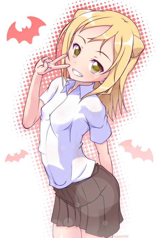 Kus... Kus...))) - Anime, Anime art, Hikari Takanashi, Demi-Chan wa kataritai, Art