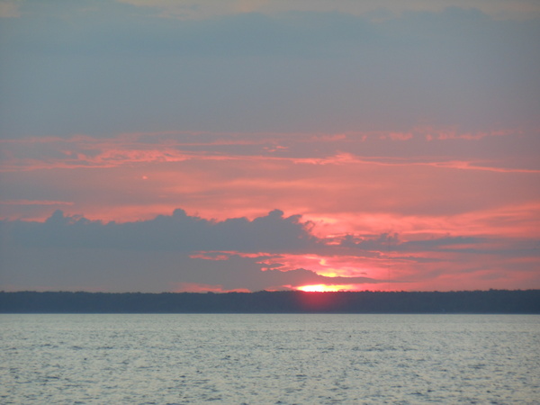 Sunset on the Gulf of Finland :) - My, Saint Petersburg, The Gulf of Finland, Sunset