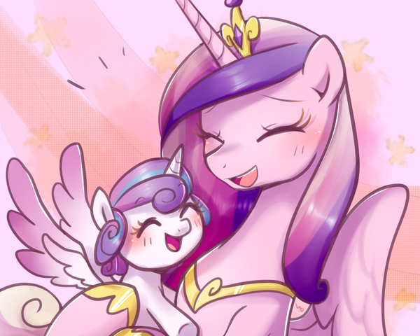 Cadance with Flurry Heart My Little Pony, Ponyart, Princess Cadance, Flurry Heart, Haden-2375