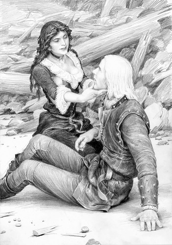 Illustrations for The Witcher books. Artist Denis Gordeev. - Witcher, Illustrations, Denis Gordeev, Longpost