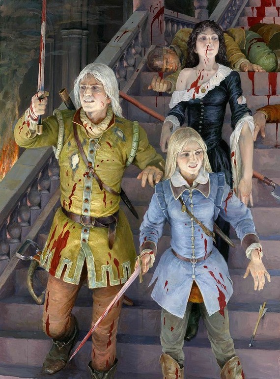 Illustrations for The Witcher books. Artist Denis Gordeev. - Witcher, Illustrations, Denis Gordeev, Longpost