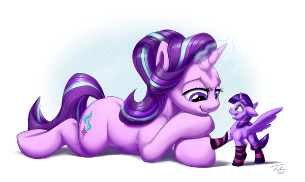 Let Me Just... My Little Pony, Ponyart, Starlight Glimmer, Twilight Sparkle, MLP , Giant Pony, Tsitra360