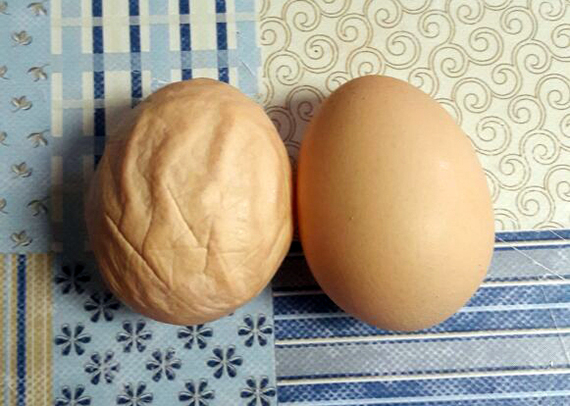 The egg is wrinkled - My, , Eggs, Shell, , Farm, Egg