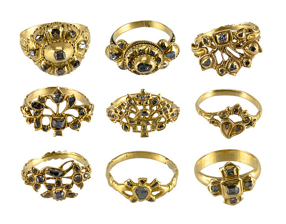 Collection of nine gold and diamond rings from the monastery - Decoration, Ring, Gold, Spain, Jewelcrafting, Longpost