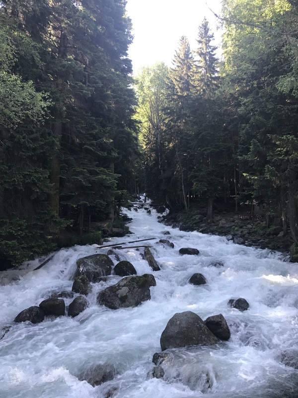 Muruju River, one of the cleanest rivers in Europe)) - My, Dombay, River, Mountain river, Muruju, Karachayevsk, Teberda, Nature