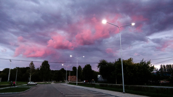 sunset reflections - Clouds, Pink, Evening, The photo, Sunset