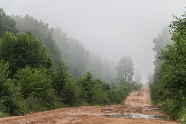 foggy roads - My, The photo, Road, Fog, Canon 650d, 18-135, Longpost