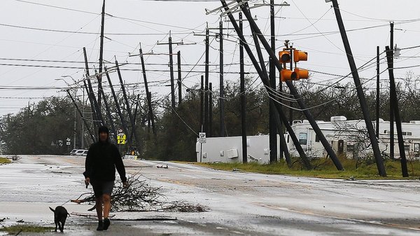 The catastrophic aftermath of Hurricane Harvey in the United States was filmed - USA, Texas, , Hurricane, Harvey, Destruction, , Video, Ria FAN, Hurricane Harvey