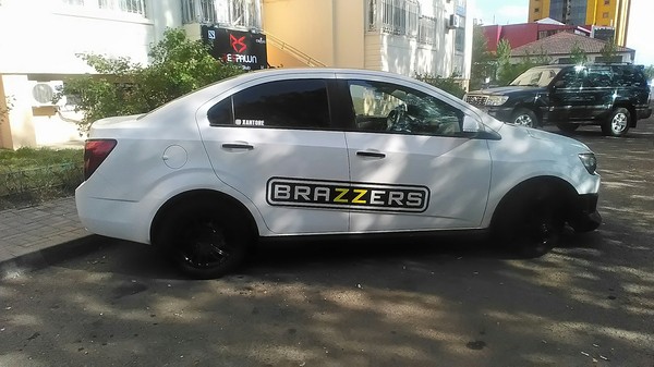 Company car - My, Sticker, Brazzers, , Official transport