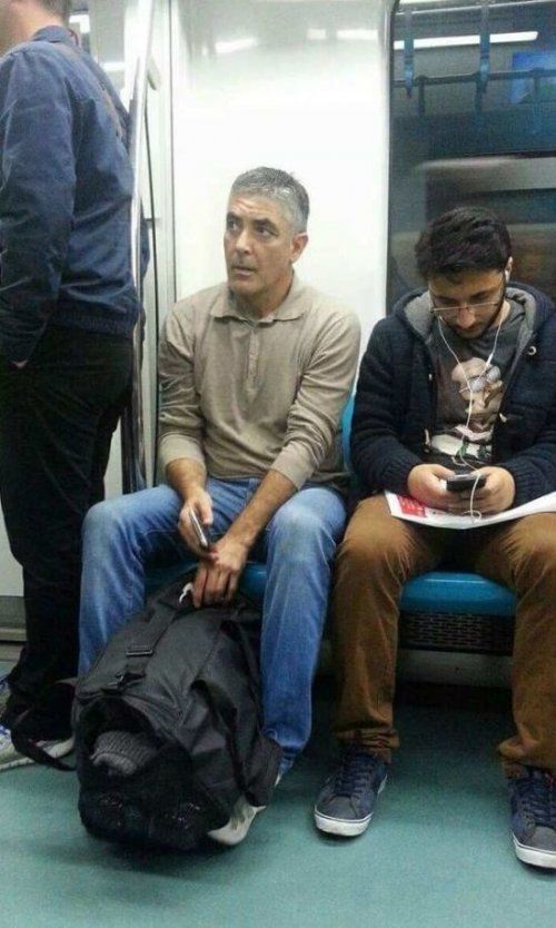 Doubles of famous people that can be seen in public transport - , Doubles, , , , Longpost