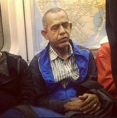 Doubles of famous people that can be seen in public transport - , Doubles, , , , Longpost