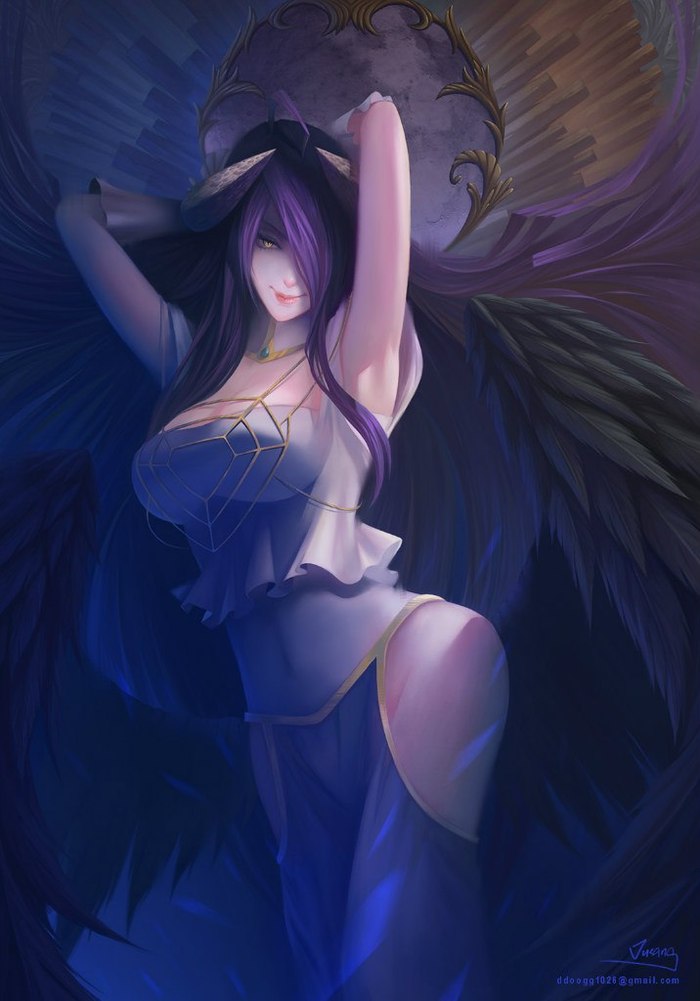 Albedo - Anime, Anime art, Overlord