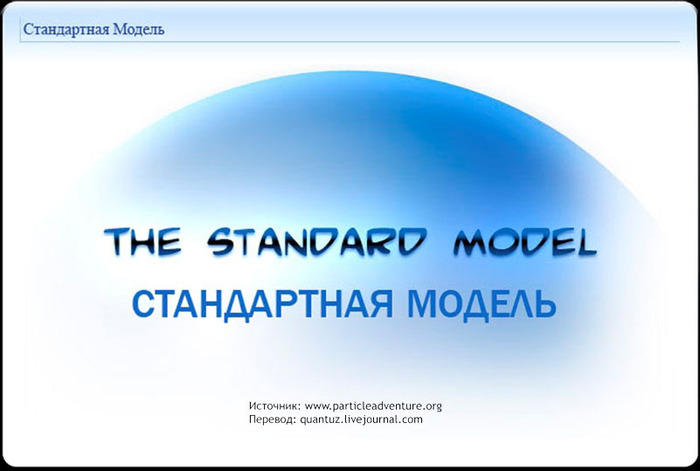 Standard Model. - My, Physics, Nauchpop, Models, Longpost