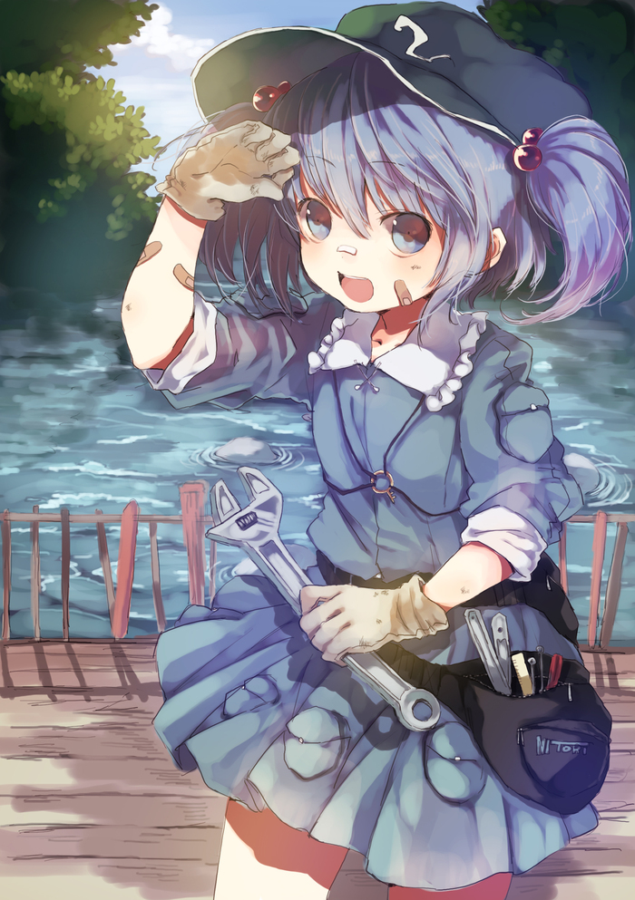 Nitori Kawashiro - Touhou, Kawashiro Nitori, Тохо, Anime Art, Аниме, Не аниме