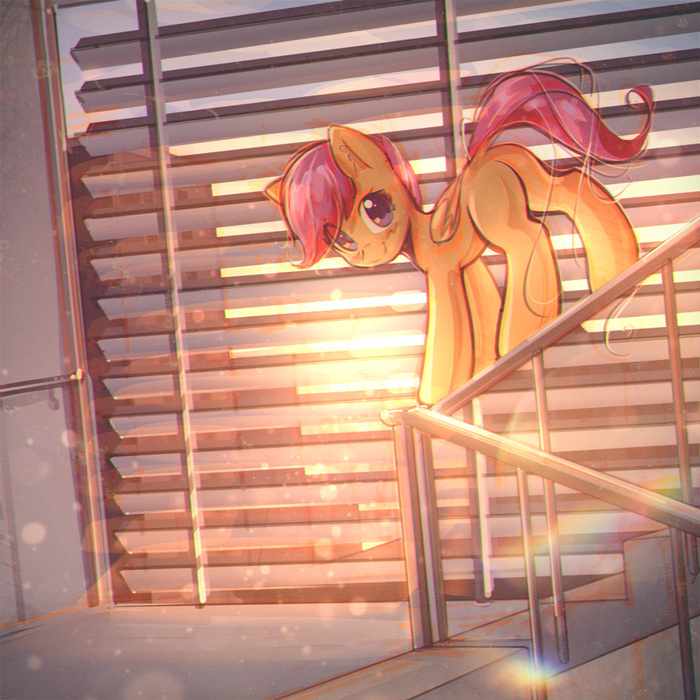 For 6 Seconds, You Don't Blink - My Little Pony, PonyArt, Scootaloo, Mirroredsea