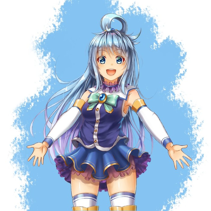 Aqua - Aqua, Konosuba, Anime Art, Аниме