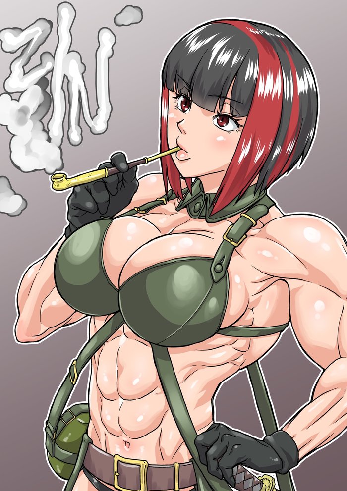 Jin (Metal Slug Attack) - Jackasss, Art, Strong girl, Metal slug attack, Metal Slug, Anime art