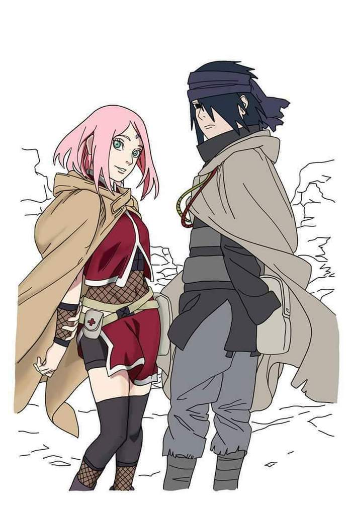 Naruto - Anime, Naruto, Sasuke Uchiha, Sakura, Art, Sakura haruno