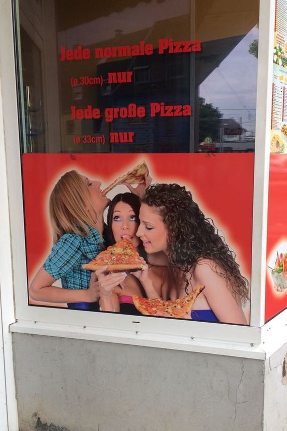 Is it just me or do they eat pizza like it's a dick? - Pizza, The photo