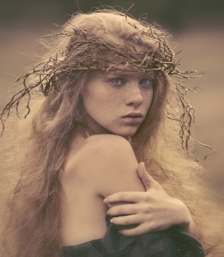 Pagan slavic style - The photo, Girls, Wreath, Horns, Paganism, Slavs, Longpost