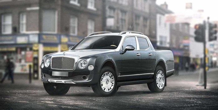 The designers decided to dream up what pickup trucks based on popular premium segment models would look like. - Bentley, Rolls-royce, Lamborghini, Lotus, Lexus, Jaguar, Pickup, Longpost