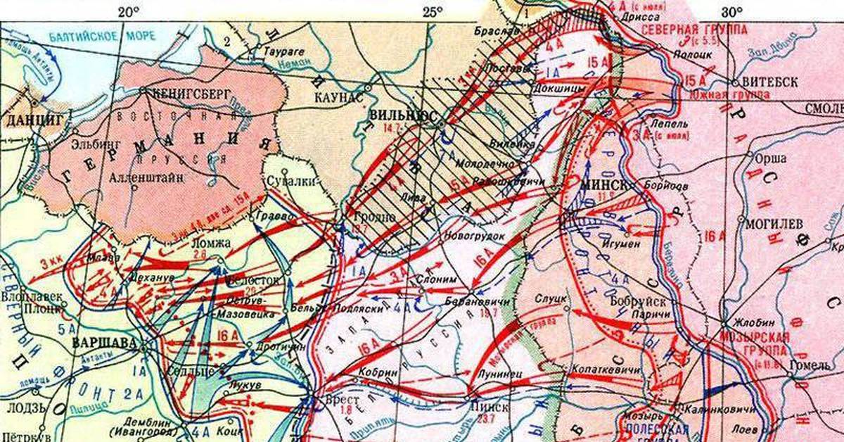 Советско польская война 1920 карта