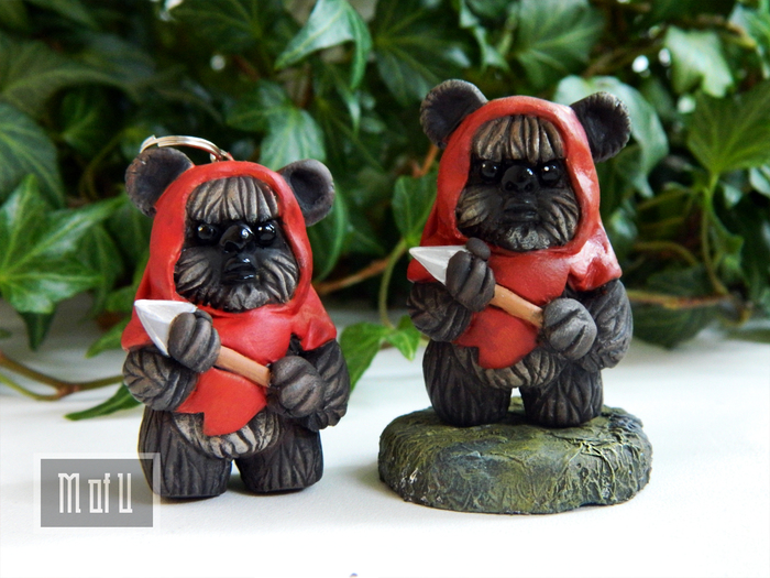 Ewok figurines - My, Star Wars, Figurine, Needlework without process, Ewoks, Wookiees, Longpost, Figurines