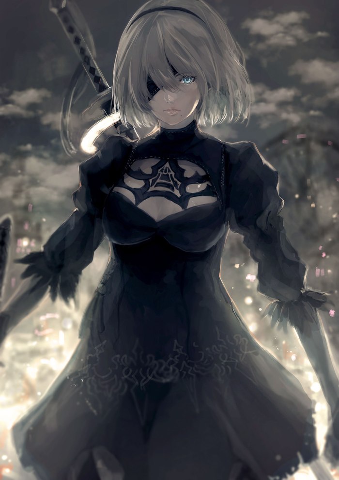 2B [NieR:Automata] - Anime art, NIER Automata, Yorha unit No 2 type B