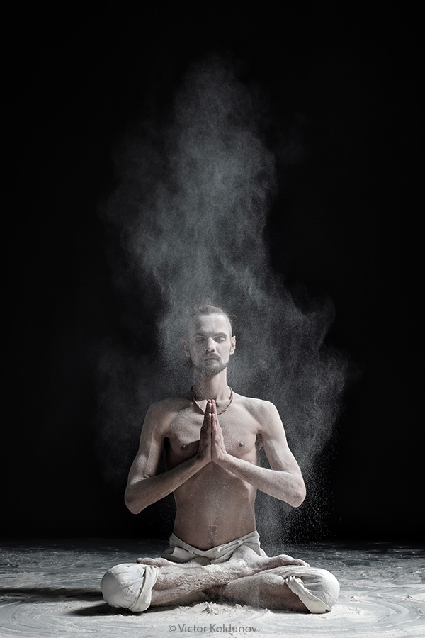 Photographing yoga with flour - My, Yoga, Asana, The photo, Portrait, Sport, My, Fujifilm, Longpost